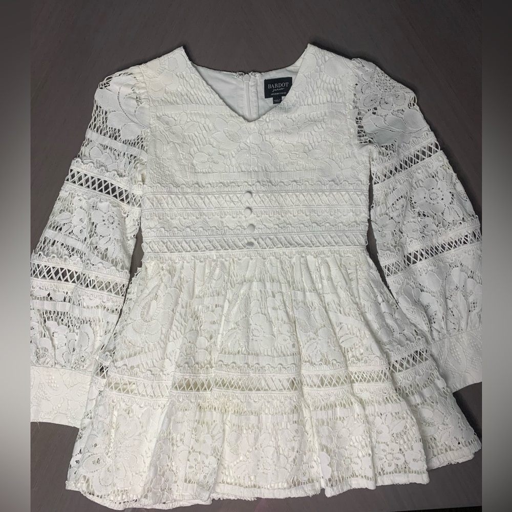 BARDOT White Venice Floral Lace